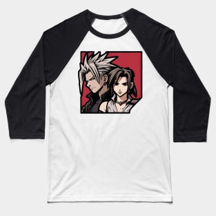 Cloud Strife and Tifa Lockhart (Final Fantasy 7) Baseball T-Shirt